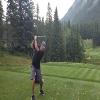 Banff Springs Golf Club (Rundle/Sulphur) Hole #4 - Tee Shot - Friday, July 19, 2024 (Banff Trip)