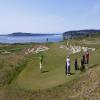 Chambers Bay Hole #5 - Tee Shot - Sunday, April 19, 2015 (Little Creek Casino Trip)