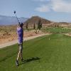 Copper Rock Golf Course Hole #6 - Tee Shot - Saturday, April 30, 2022 (St. George Trip)