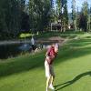 Salmon Arm (Champions) Hole #18 - Approach - 2nd - Saturday, August 6, 2022 (Shuswap Trip)
