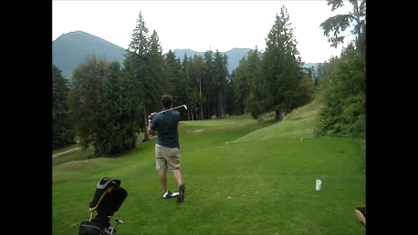 Balfour Golf Course Hole #13 - Sunday, July 12, 2009 (Kootenay Rockies #1 Trip)