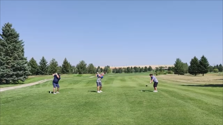 Fox Ridge (Championship) Hole #9 - Saturday, August 29, 2020 (Southeastern Montana Trip)