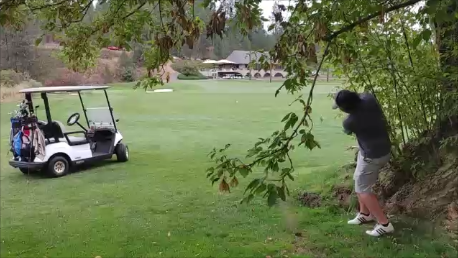 Latah Creek Golf Course Hole #18 - Thursday, October 1, 2020