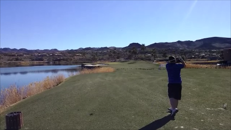 Reflection Bay Golf Club Hole #8 - Sunday, January 24, 2016 (Las Vegas #1 Trip)